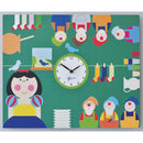 Orologio da Parete Rettangolare 44X35Cm Pirondini Italia Biancaneve