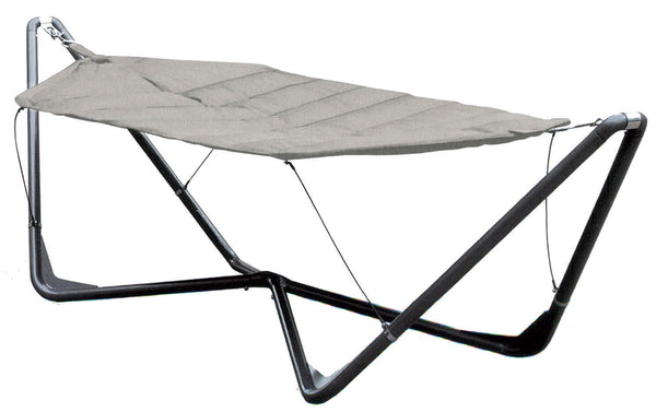 Hamac de jardin 2,95x1,10x0,93m en Polyester Vorghini Gris acquista