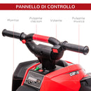 Mini Quad Elettrico per Bambini 12V Fari a LED Rosso