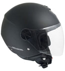 Casco Jet per Scooter Visiera Lunga CGM Florence 107A Nero Opaco