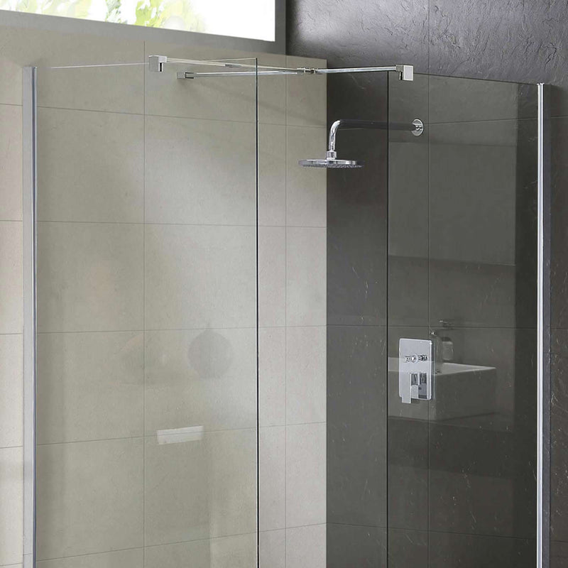 Box Doccia Angolare Parete In Cristallo Trasparente 8mm H198 Fosterberg Gar In Corner Varie Misure