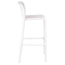 Set 4 Sgabelli 42x101 cm in Polipropilene Bianco