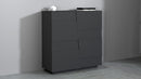 Credenza 2 Ante 120x44x126 cm Pongo 2A Grigio Antracite Opaco  