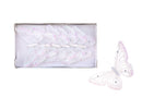 Farfalle con Glitter e Clip 18 Pezzi Ø15 cm Bianco