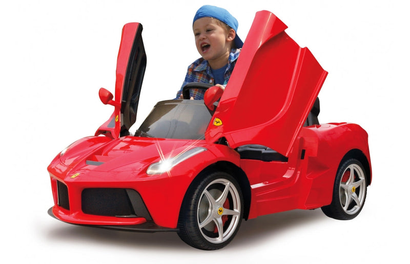 Macchina Elettrica per Bambini 12V con Licenza Ferrari la Rossa