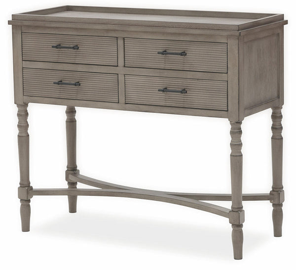 sconto Console avec 4 Tiroirs 90x38x78 cm en Bois Antique Tortora Soriani