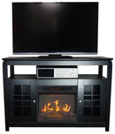 Camino Elettrico Mobile Porta TV Effetto Fiamma 2000W CheminArte Osaka Nero