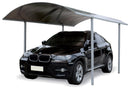 Box Auto da Esterno in Alluminio 500x260cm H265cm Masi Carpot Alveolare Fumè
