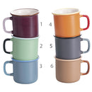 Set 6 Tazze Ø9x12x8,2 cm in New Bone China VdE Tivoli 1996 Shades