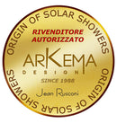 Doccia Solare da Giardino 28L Miscelatore Temporizzato Arkema Happy Beach Blue Ocean