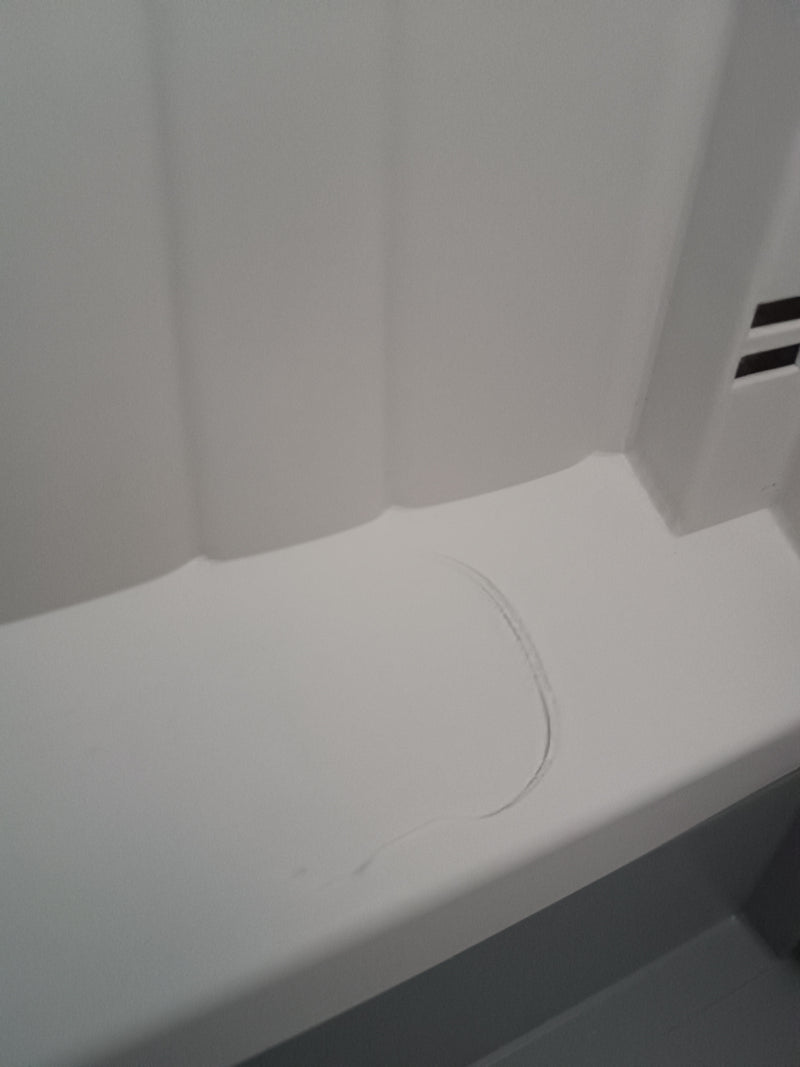 Armadio in Resina Antiurto Terry Wave 2A 70X44X181Cm 2 Ante 5 Ripiani da Esterno Seconda Scelta