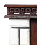 Camino Elettrico da Pavimento 87,4x108x24,5 cm Effetto Fiamma 2000W Nazarii mini & Galileo Silver Noce