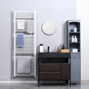 Termoarredo Scaldasalviette 39 Barre 60x180 cm in Acciaio Bianco