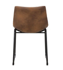 Sedia Metropolitan Touch 45x50x74,5 cm in Ferro e PU Marrone e Nero