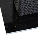 Tavolo da Giardino in Rattan Sintetico Marrone 60x60x73 cm 