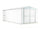 Cabane de jardin en tôle d'acier porte-outils 327x611x235 cm Enaudi Blanc