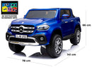 Macchina Elettrica per Bambini 2 Posti 12V Mp4 con Licenza Mercedes Classe X Pick-up Blu