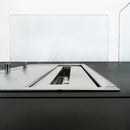 Camino a Bioetanolo da Pavimento 70x70x35 cm Panarea Nero