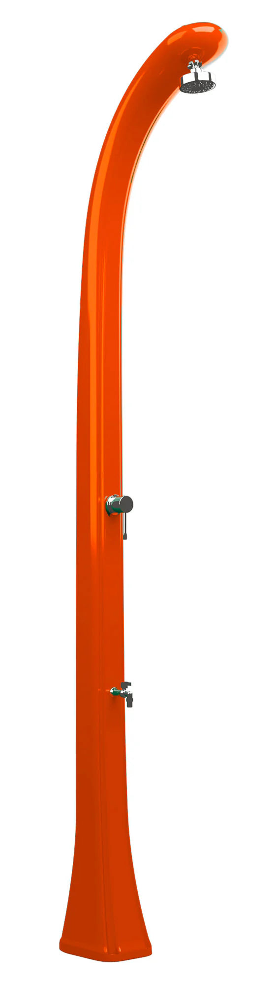 sconto Doccia Solare da Esterno Giardino 20L Miscelatore e Lavapiedi Arkema Happy One Arancio