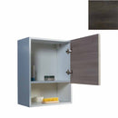 Pensile Bagno Lavanderia con 1 Anta e Vano a Giorno 43x27x58 cm in Nobilitato Olmo Scuro