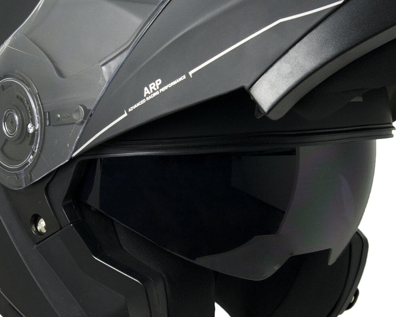 Casco Integrale per Scooter Visiera Lunga CGM Osaka 506A Nero Opaco Varie Misure