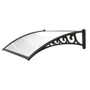 Pensilina Maya in Policarbonato Compatto Satinato Nero Varie Misure