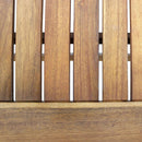 Tavolo Pieghevole 150x80x74 h cm in Legno di Acacia Marrone