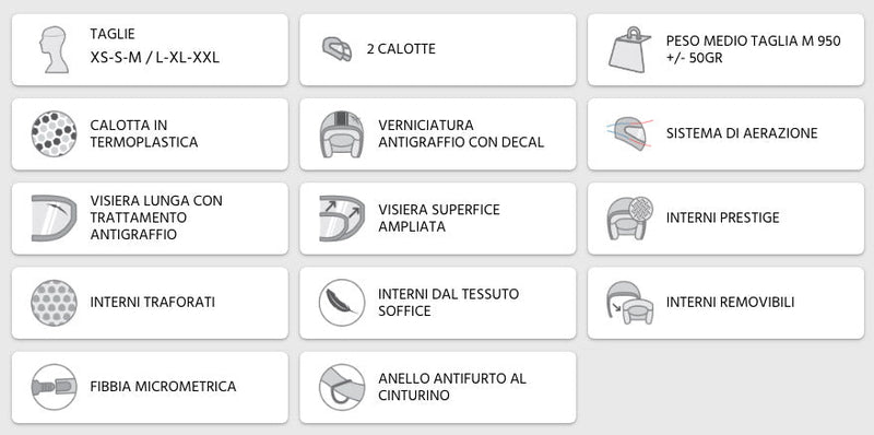 Casco Demi-Jet per Scooter Visiera Lunga CGM Positano 107V Titanium Opaco Varie Misure