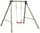 Balançoire de jardin 1 place 160x230x195 cm en bois