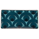 Set 3 Vassoi 24,5x13x2 cm  in Ceramica VdE Tivoli 1996 Vetiver Ottanio Nero e Oro