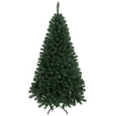 Albero di Natale Artificiale 98x98x180 cm con 888 Rami Ignifughi e Base Pieghevole in Metallo Verde      