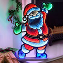 Babbo Natale Infinity 60 cm Addobbo Luminoso Decorazione LED Natalizia