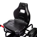 Go Kart a Pedali per Bambini 5-12 Anni con Sedile Regolabile e Freno a Mano Nero   