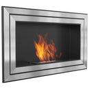 Camino a Bioetanolo da Parete 110x65 cm Flig Miami 110 Senza Vetro
