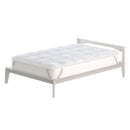 Topper Double Face Trapuntato 300 gr/mq con Elastici Ice Refrigerante Bianco Varie Misure