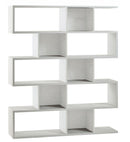 Libreria Modulare 5 Ripiani 150x180x38 cm Ossido Bianco