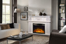 Camino Elettrico da Pavimento 96,3x120x31,8 cm Effetto Fiamma 1500W Roma mini & Ararat Avorio