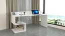 Scrivania a Giorno 180x60x92,5 cm Esse Bianco Lucido  