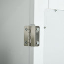 Armadietto a Specchio Bagno Sospeso 41x14x60 cm con Anta Magnetica Ripiano Regolabile in MDF Bianco      