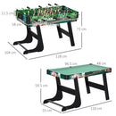 Tavolo da Gioco 6 in 1 Multigioco 118x104x71 cm con Calcio Balilla Biliardo Air Hockey Ping Pong Anelli e Hockey su Prato      