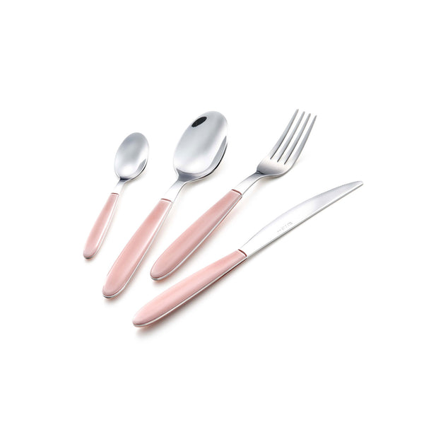 sconto Servizio Set di Posate 24 pezzi in Acciaio Inox Eme Vero Rosa 39