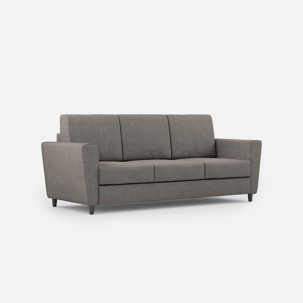 Canapé 3 places Yasel 212x85x85 cm en tissu gris sconto