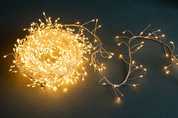 acquista Luci di Natale 800 Mini Led 10 mt Caldo Classico in Metallo e Plastica