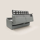 Divano Letto 3 Posti 189x96x96 cm Evans in Tessuto Grigio
