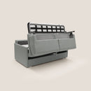 Divano Letto 3 Posti 189x96x96 cm Evans in Tessuto Grigio