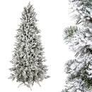 Albero di Natale Artificiale H260 cm Abete Cervino con Neve 1378 Tips Verde