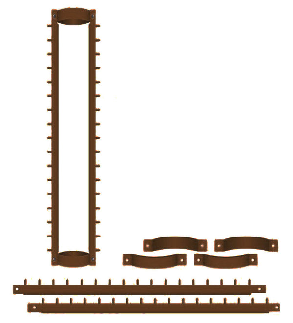 Système Antivol avec Pointes en Acier pour Downpipes Externe Ø80 mm Marron prezzo