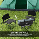 Tenda da Campeggio Idrorepellente 455x230x180 cm 6 Posti con Protezione UV e Pali in Fibra di Vetro Verde  
