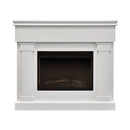 Camino Elettrico da Pavimento Effetto Fiamma 1800W Taylor Bianco