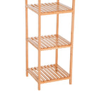 Scaffale Portaoggetti in Bambù a 5 Ripiani 36x36x145 cm 